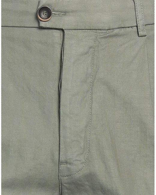 RE_HASH Gray Pants Cotton, Linen, Elastane for men