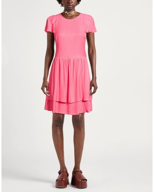ARMANI EXCHANGE Pink Mini Dress Viscose