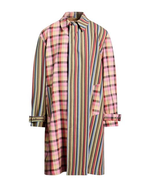Moschino White Couture Overcoat & Trench Coat Cotton, Polyamide, Polyester for men