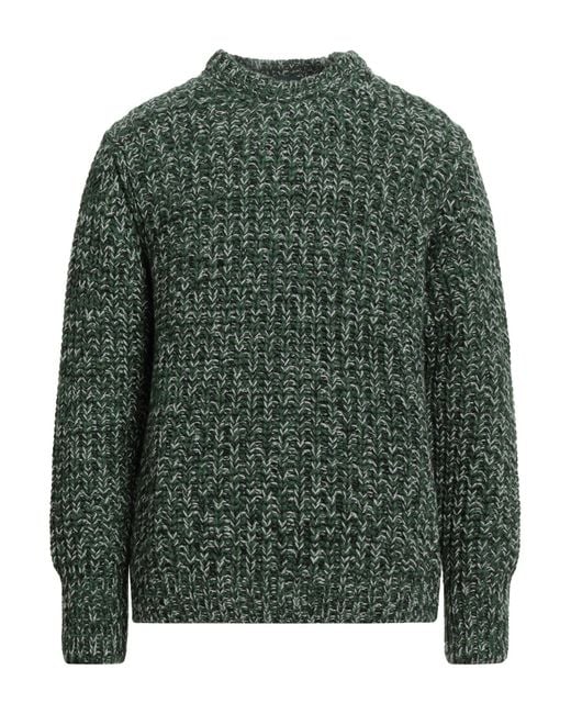 Zanone Green Sweater Alpaca Wool, Polyamide for men