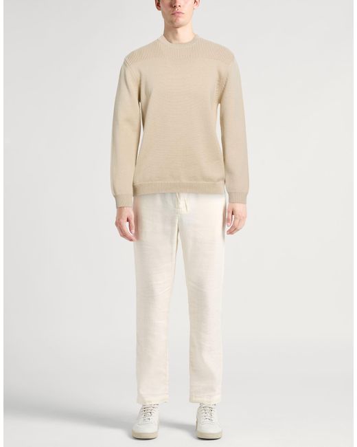 Daniele Fiesoli Natural Absolutely Sand Sweater Virgin Wool for men