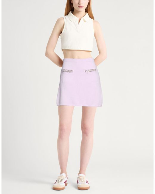 Self-Portrait Pink Mini Skirt
