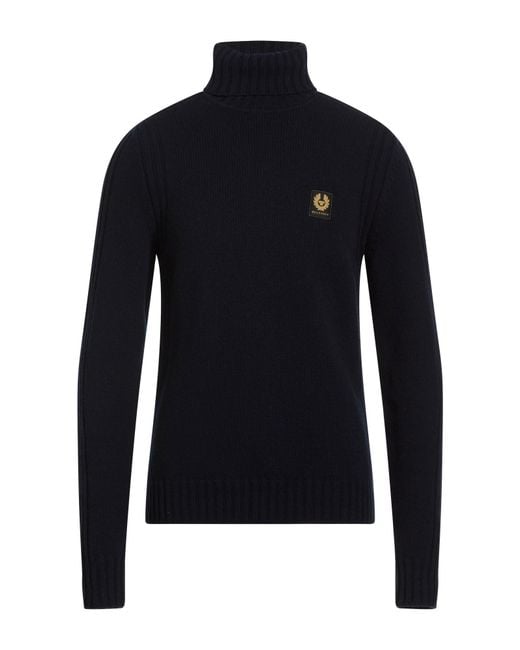 Belstaff Blue Turtleneck Wool for men
