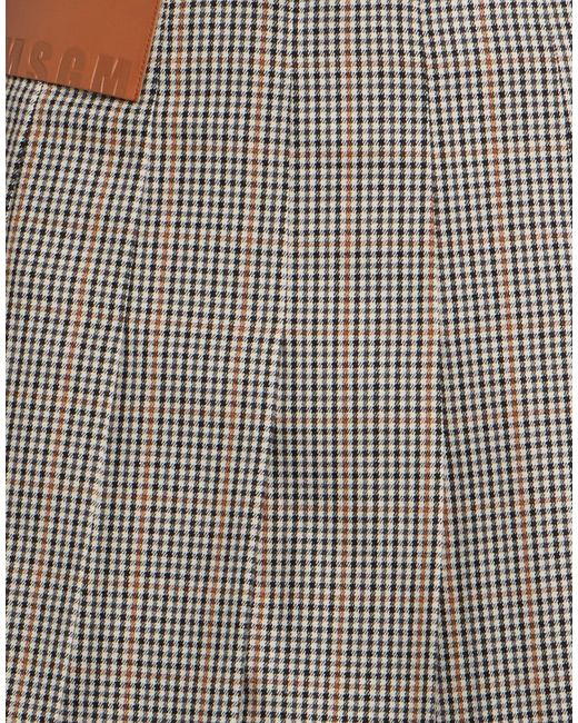 MSGM Gray Mini Skirt Polyester, Viscose, Elastane