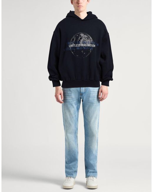 Emporio Armani Blue Sweatshirt Cotton for men
