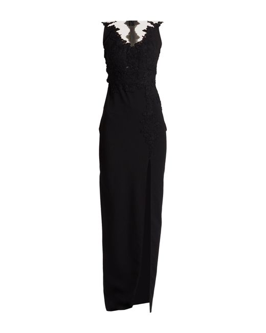 Rhea Costa Black Maxi Dress Cotton