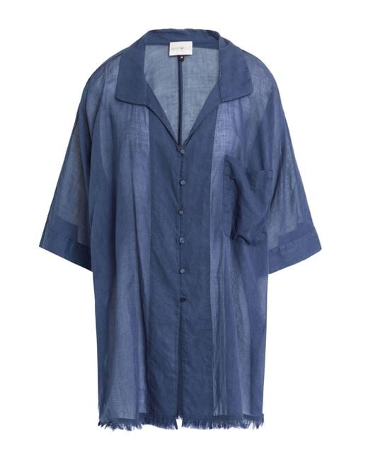 Emporio Armani Blue Midnight Shirt Cotton