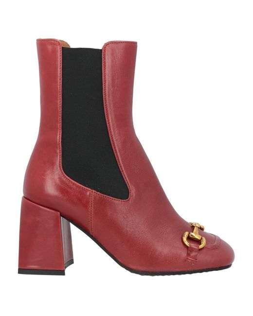 Bruno Premi Red Ankle Boots