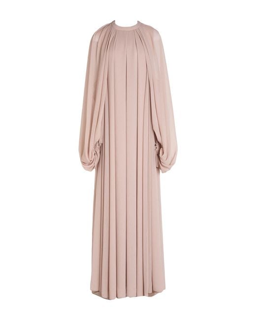 DI STAVNITSER Pink Blush Maxi Dress Polyester, Polyamide