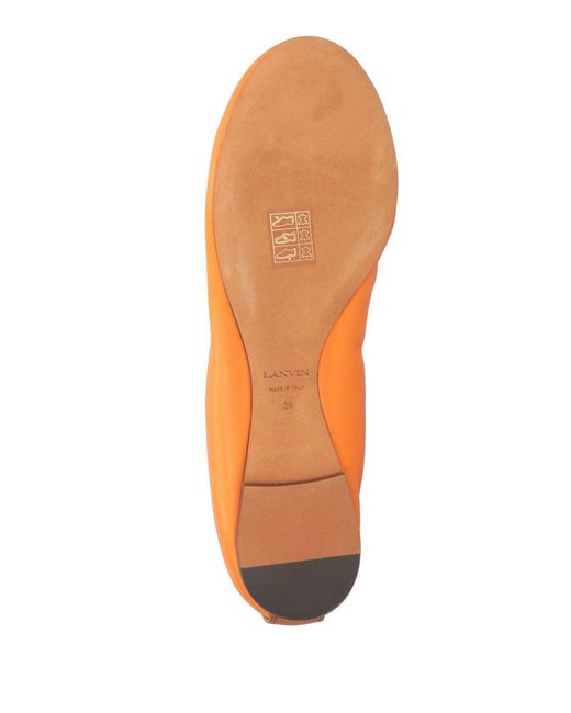 Lanvin Orange Ballet Flats