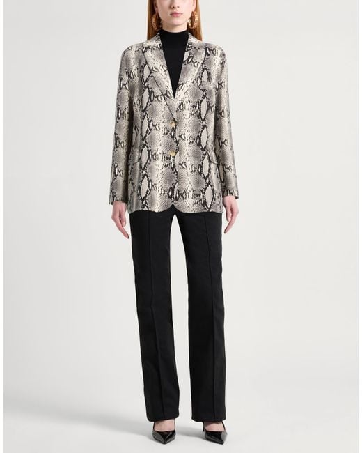 ViCOLO Gray Blazer Cotton, Elastane