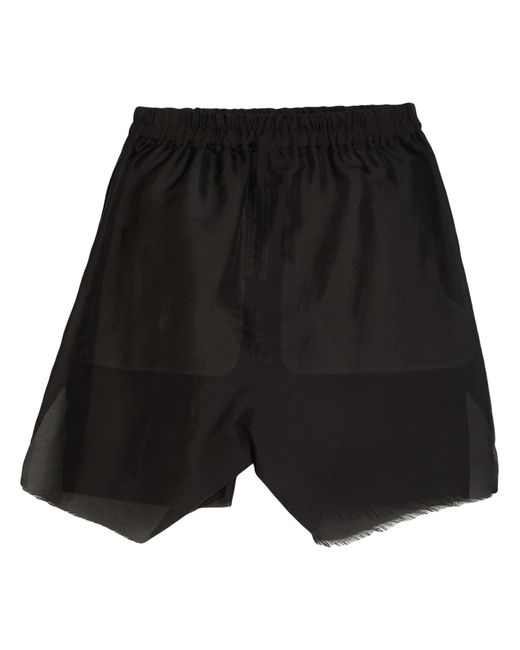 Rick Owens Black Shorts & Bermuda Shorts Polyester for men
