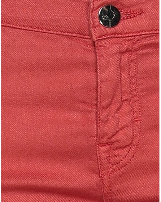 Jacob Coh?n Red Jeans Cotton, Linen, Elastane