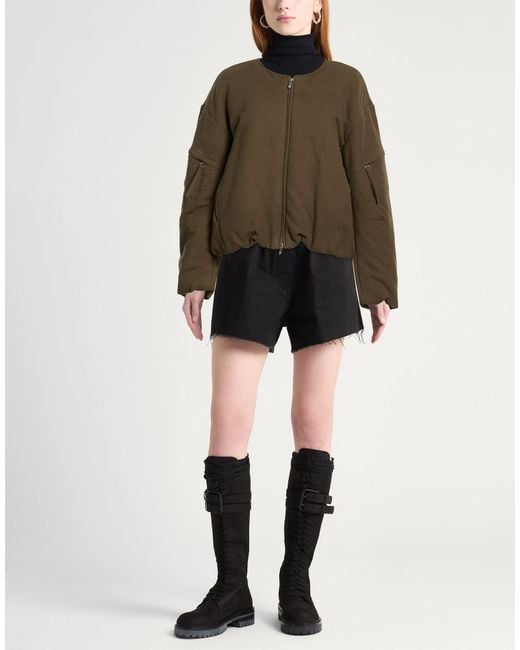 Helmut Lang Green Jacket Cotton, Elastane
