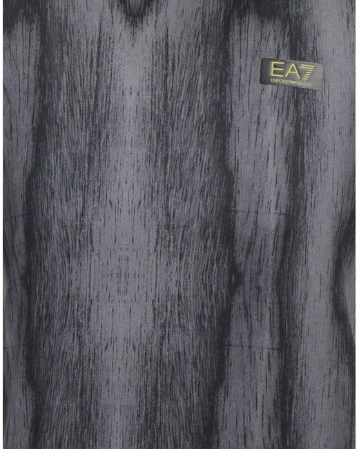 EA7 Gray T-Shirt Polyester, Elastane for men