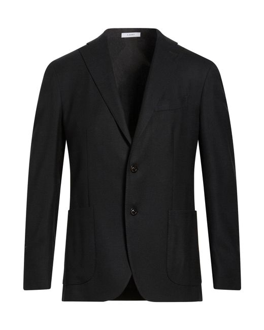 Boglioli Black Blazer Wool, Elastane for men