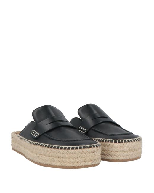 J.W. Anderson Black Espadrilles Leather