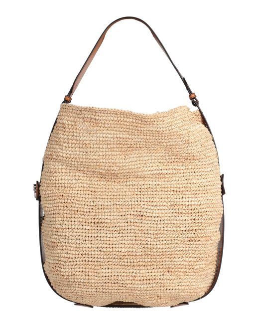 DSquared² Natural Handbag Straw, Leather