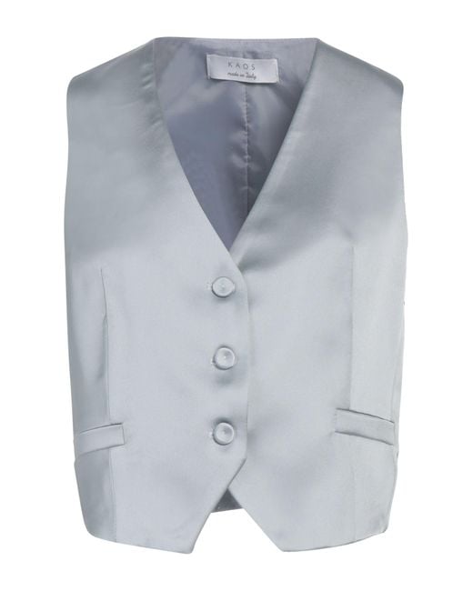 Kaos Blue Tailored Vest Polyester, Elastane