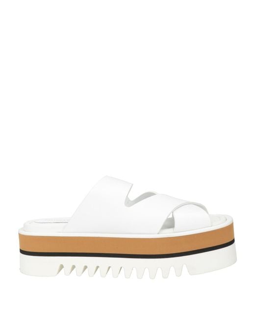 Paloma Barceló White Garner Sandals Leather