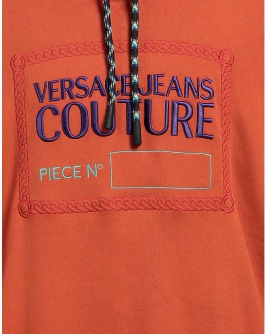 Versace Jeans Couture Orange Sweatshirt Cotton for men