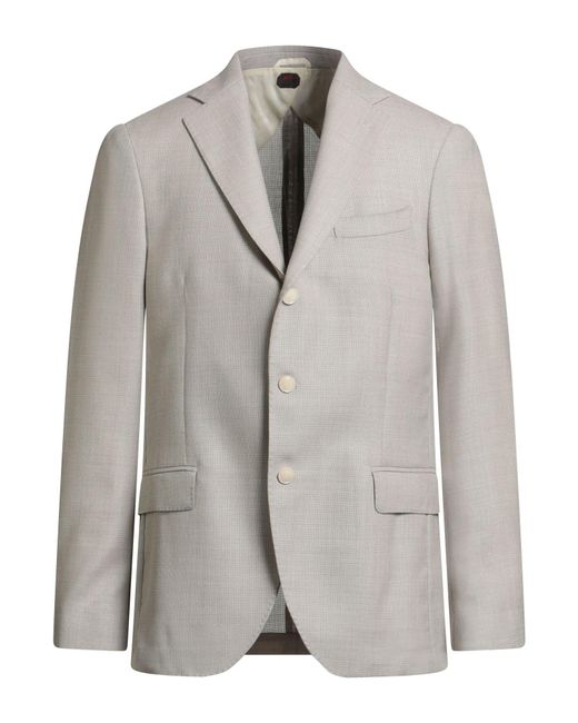 Mp Massimo Piombo Gray Blazer Virgin Wool for men