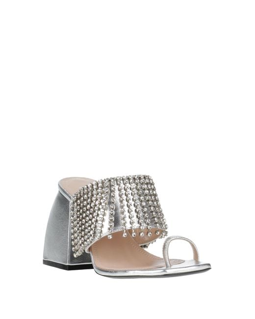 NODALETO White Thong Sandal