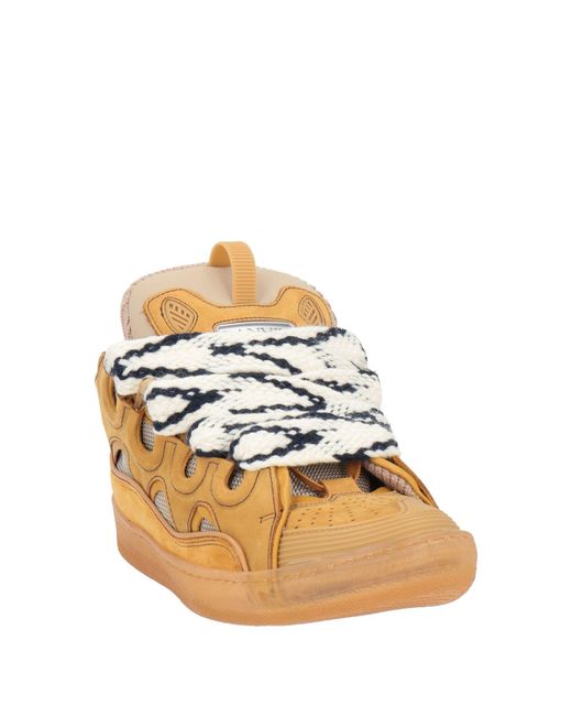 Lanvin Natural Sneakers Calfskin, Polyester for men