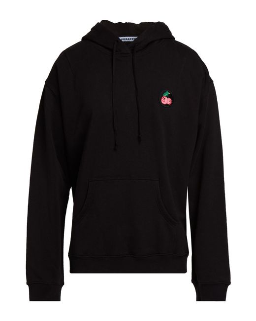JORDANLUCA Black Sweatshirt Cotton for men