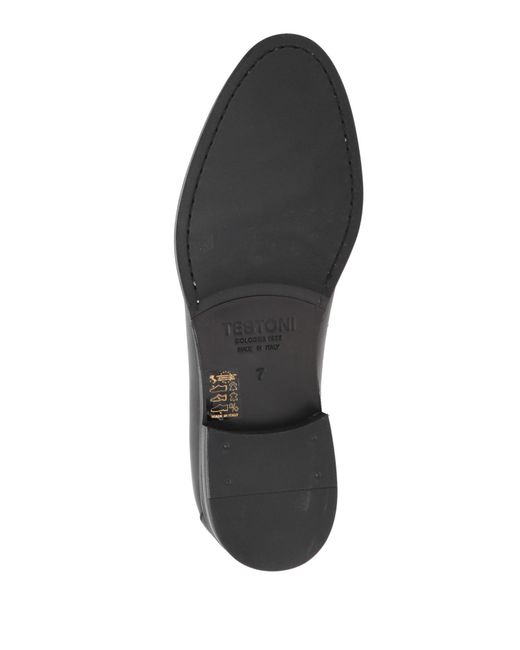 Testoni Gray Loafers Leather for men