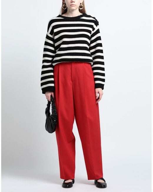 Marni Red Pants Virgin Wool