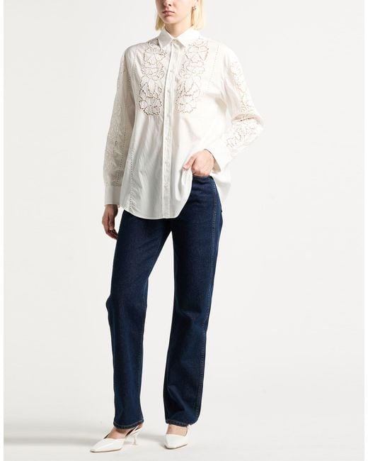 Weekend by Maxmara White Shirt Cotton, Polyester