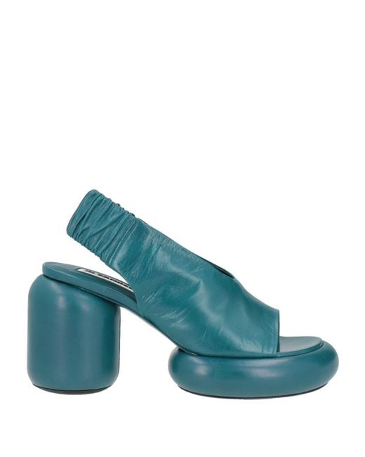 Jil Sander Blue Sandals Leather