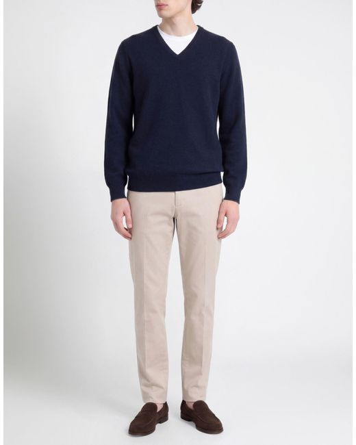 Fedeli Blue Sweater Cashmere for men