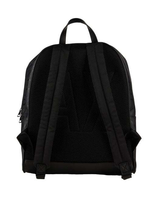 ARMANI EXCHANGE Black Backpacks