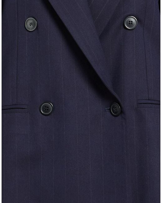 LE SULLY STUDIO Blue Blazer Polyester, Viscose, Elastane