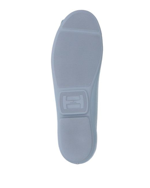 Hogan Blue Ballet Flats