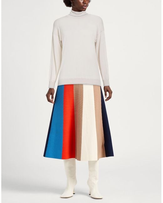 Eleventy White Turtlenecks