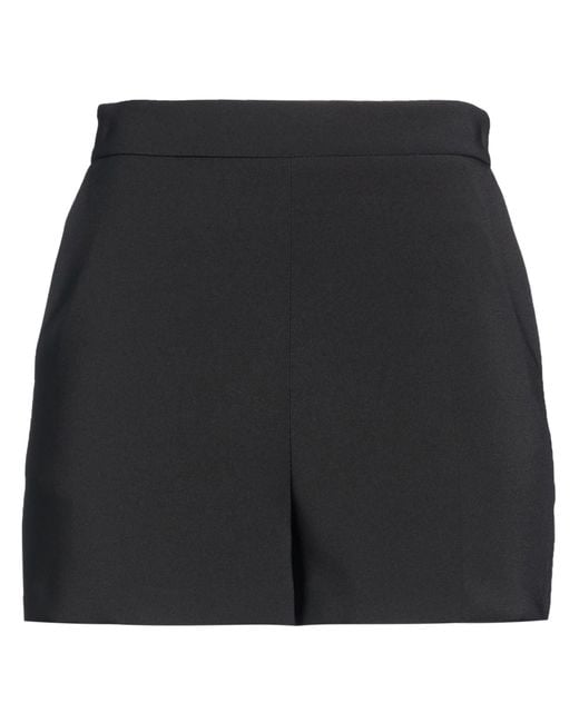 Elisabetta Franchi Black Shorts & Bermuda Shorts Polyester, Elastane
