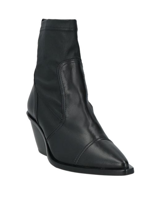 Agl Attilio Giusti Leombruni Black Ankle Boots Leather