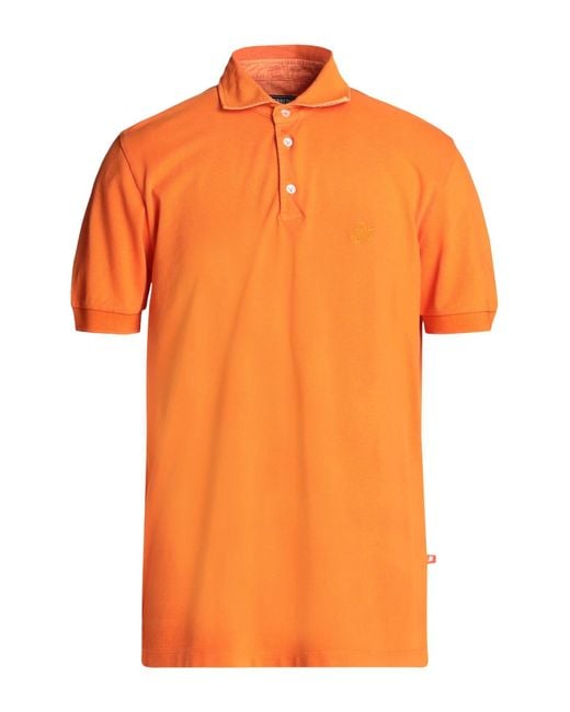 Vilebrequin Orange Polo Shirt for men