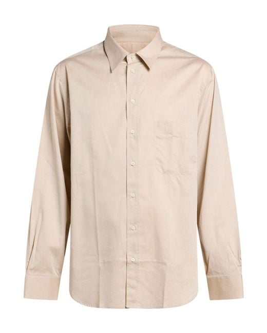 Armani Collezioni Natural Ivory Shirt Cotton for men