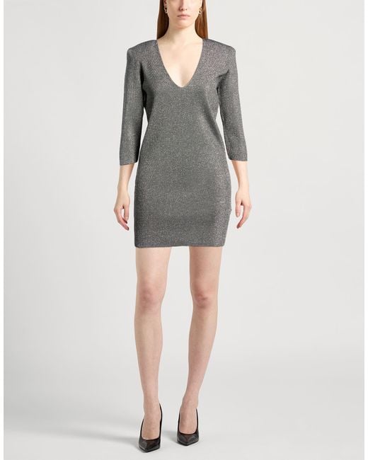 Liviana Conti Gray Mini Dress