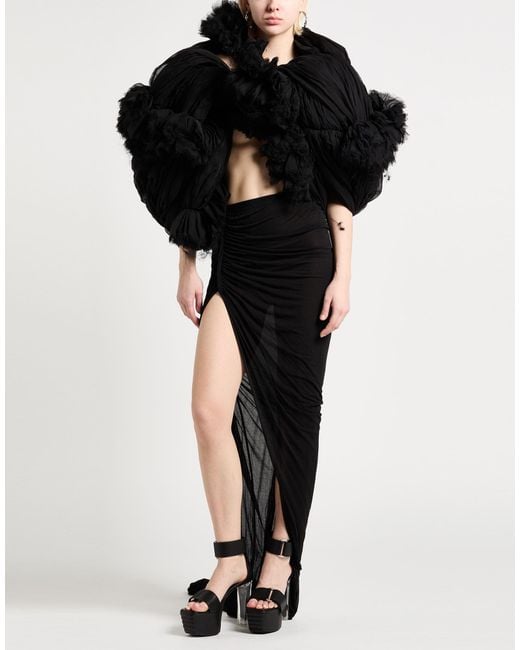 Rick Owens Black Maxi Skirt
