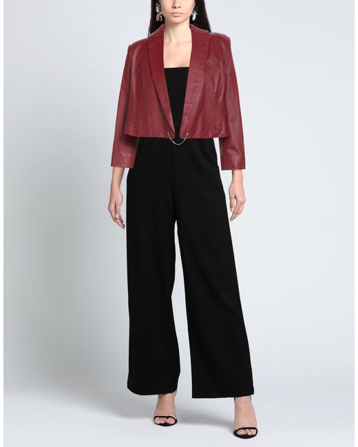 Max & Moi Red Jacket Lambskin