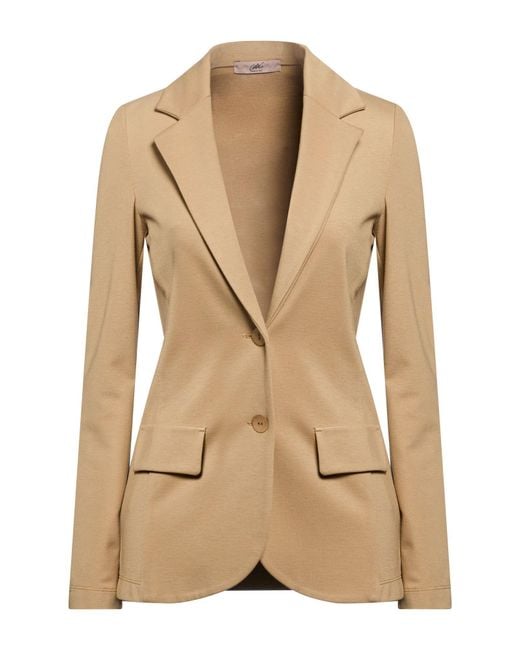 Carla G Natural Sand Blazer Viscose, Polyamide, Elastane