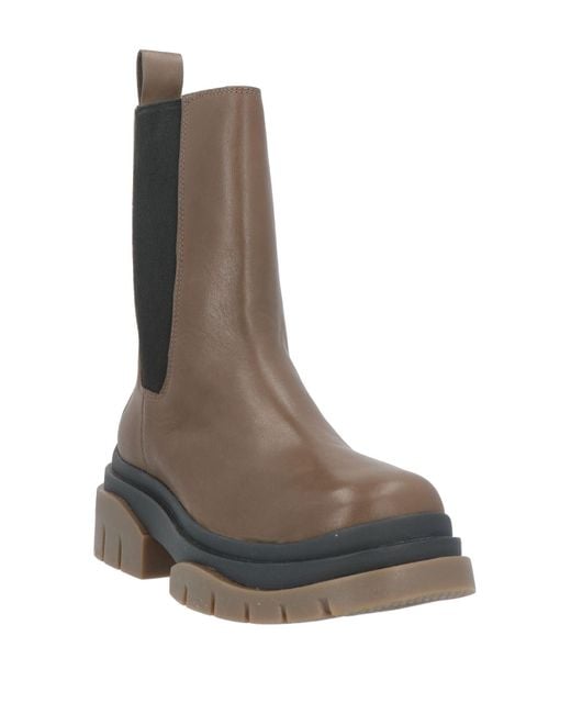 Ash Brown Ankle Boots