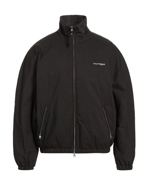 Courreges Black Jacket Cotton, Polyester for men