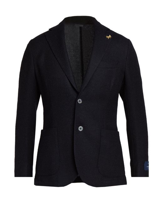 Tombolini Blue Blazer Alpaca Wool, Wool for men