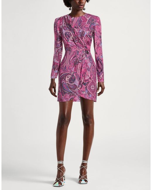 Gaelle Paris Purple Mini Dress Viscose